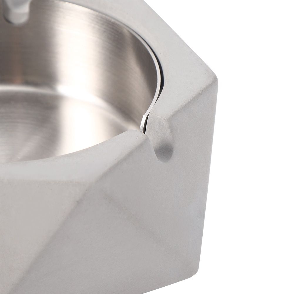 Nordic Style Geometric Cement Ashtray Cigarette Ashes Tray Holder for Home view 11