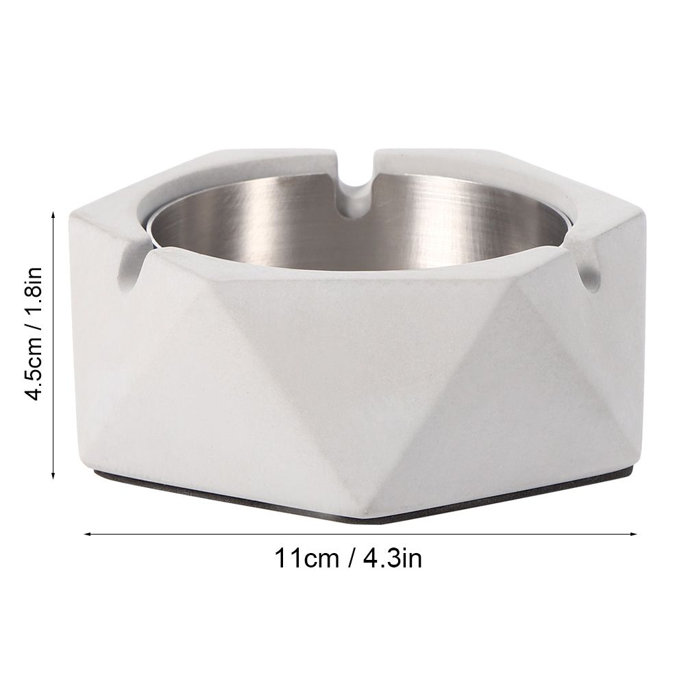 Nordic Style Geometric Cement Ashtray Cigarette Ashes Tray Holder for Home view 12