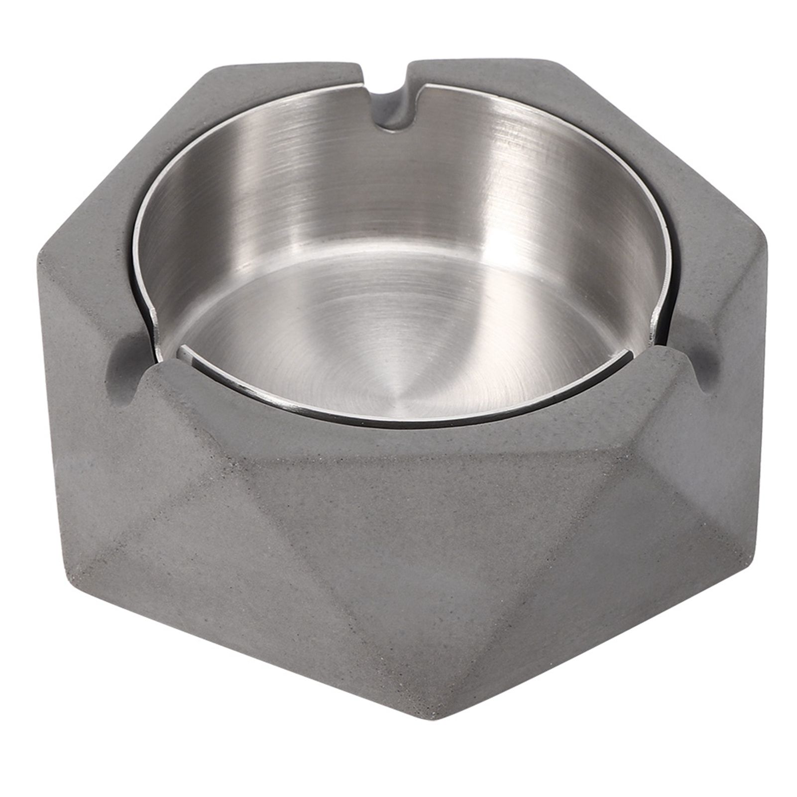 Nordic Style Geometric Cement Ashtray Cigarette Ashes Tray Holder for Home view 2