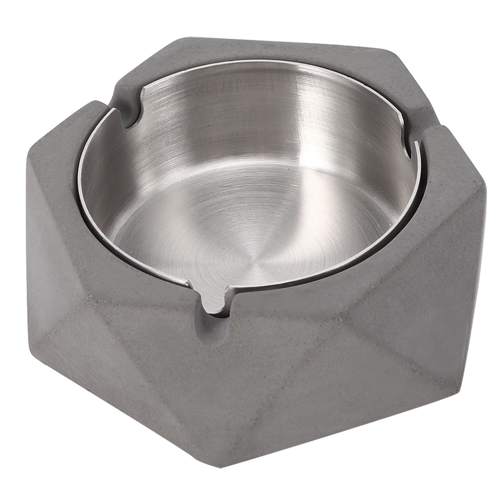 Nordic Style Geometric Cement Ashtray Cigarette Ashes Tray Holder for Home view 3