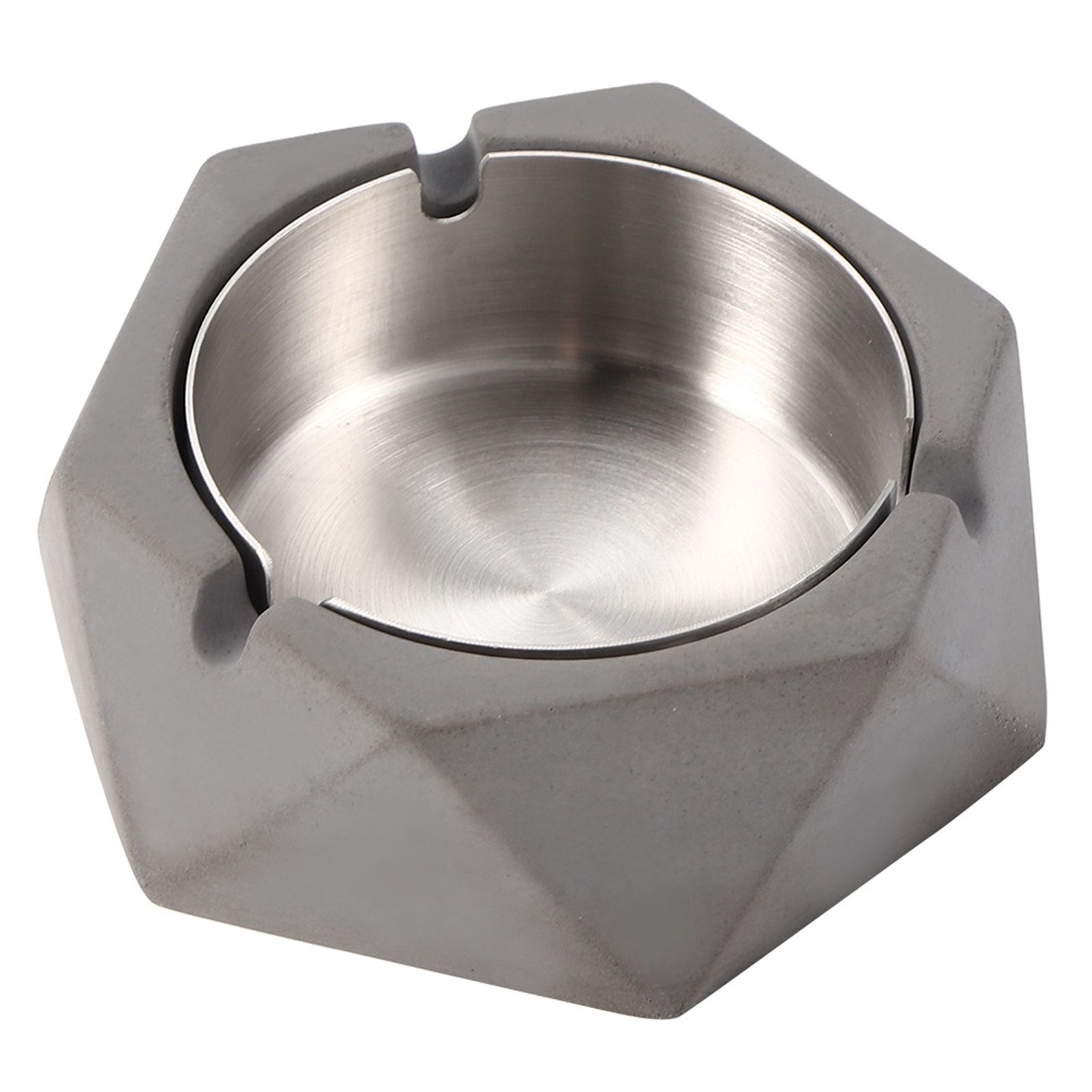 Nordic Style Geometric Cement Ashtray Cigarette Ashes Tray Holder for Home view 4
