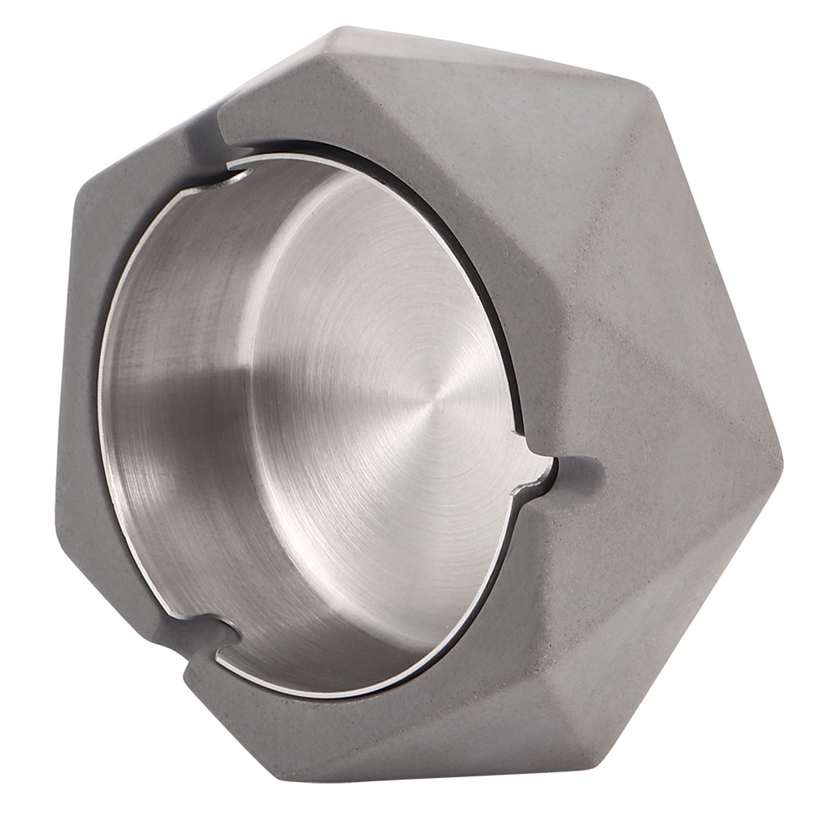 Nordic Style Geometric Cement Ashtray Cigarette Ashes Tray Holder for Home view 5