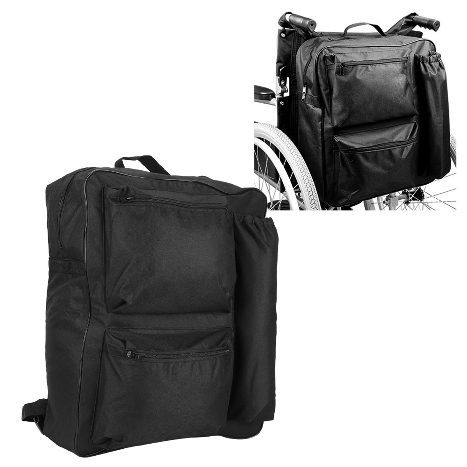 40x14x48cm Wheelchair Storage Bag Portable Cart Large Capacity Waterproof view 9