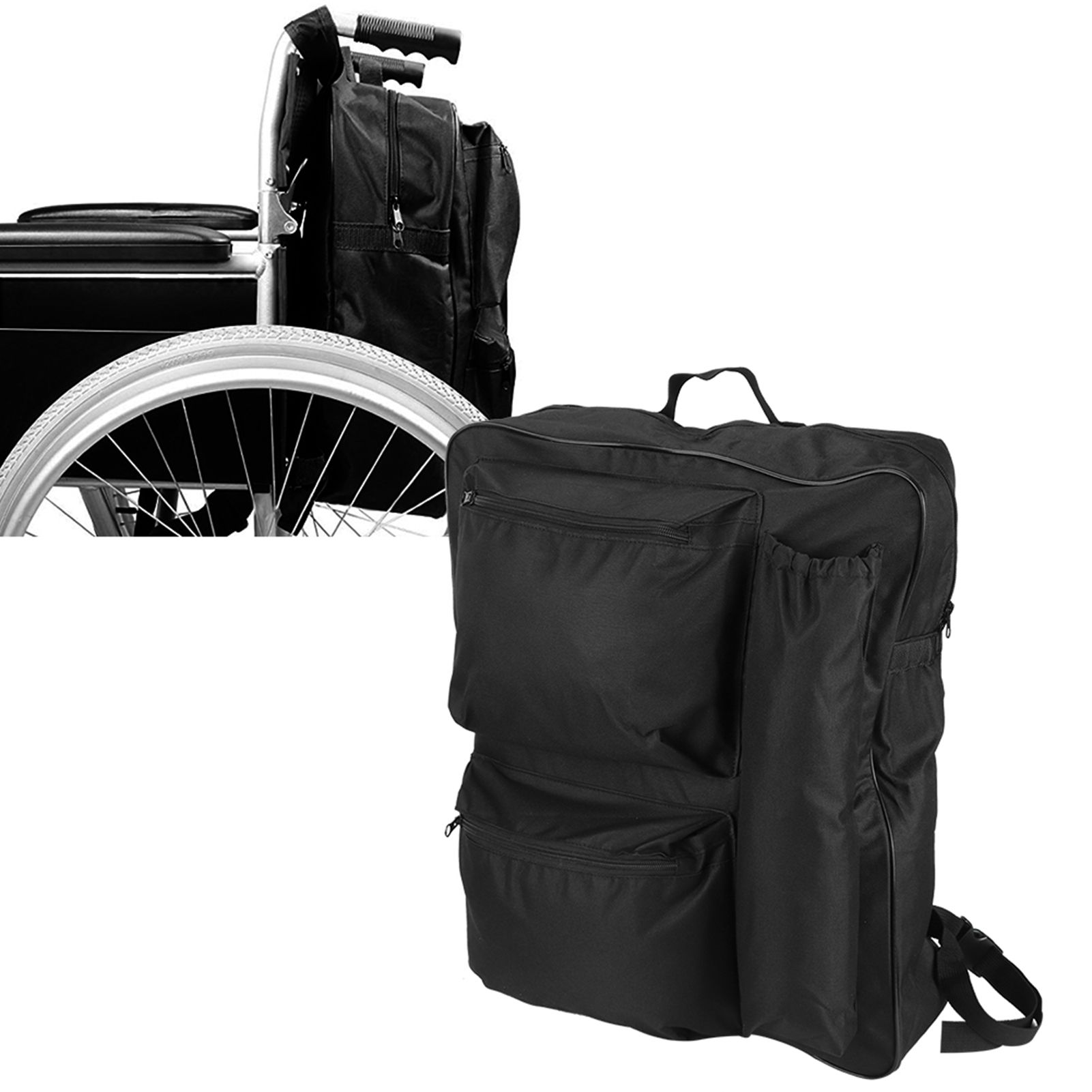 40x14x48cm Wheelchair Storage Bag Portable Cart Large Capacity Waterproof view 10