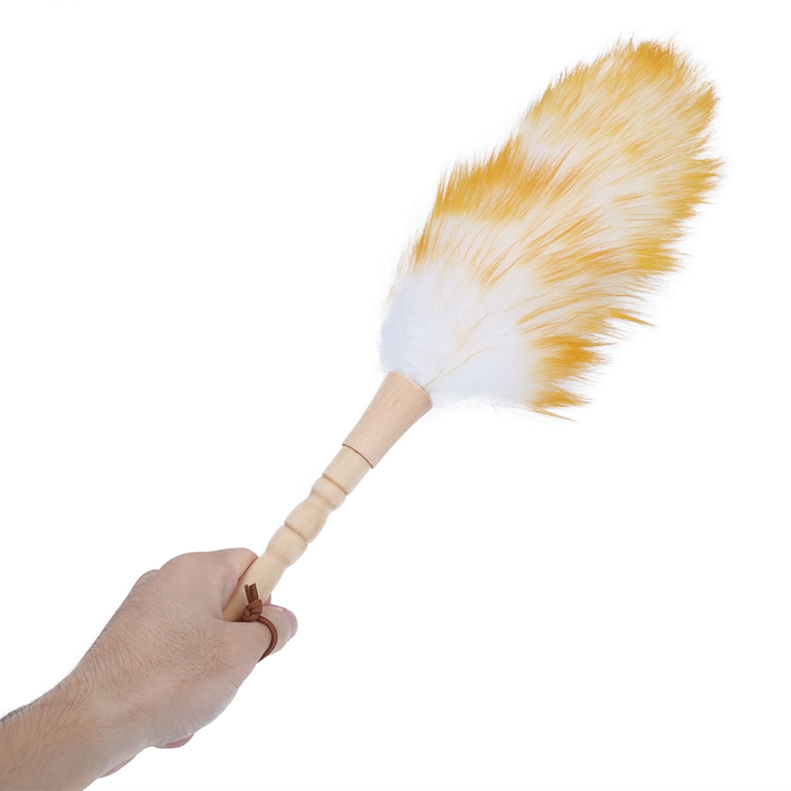 AntiStatic Soft Wool Duster Dust Cleaner with Wooden Handle Household view 8