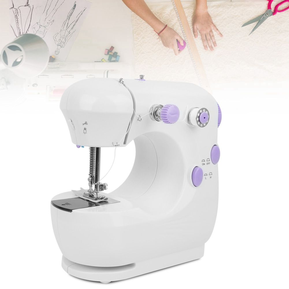 Household Mini Multifunction 2 Speed 2 Thread Electric Sewing Machine view 10