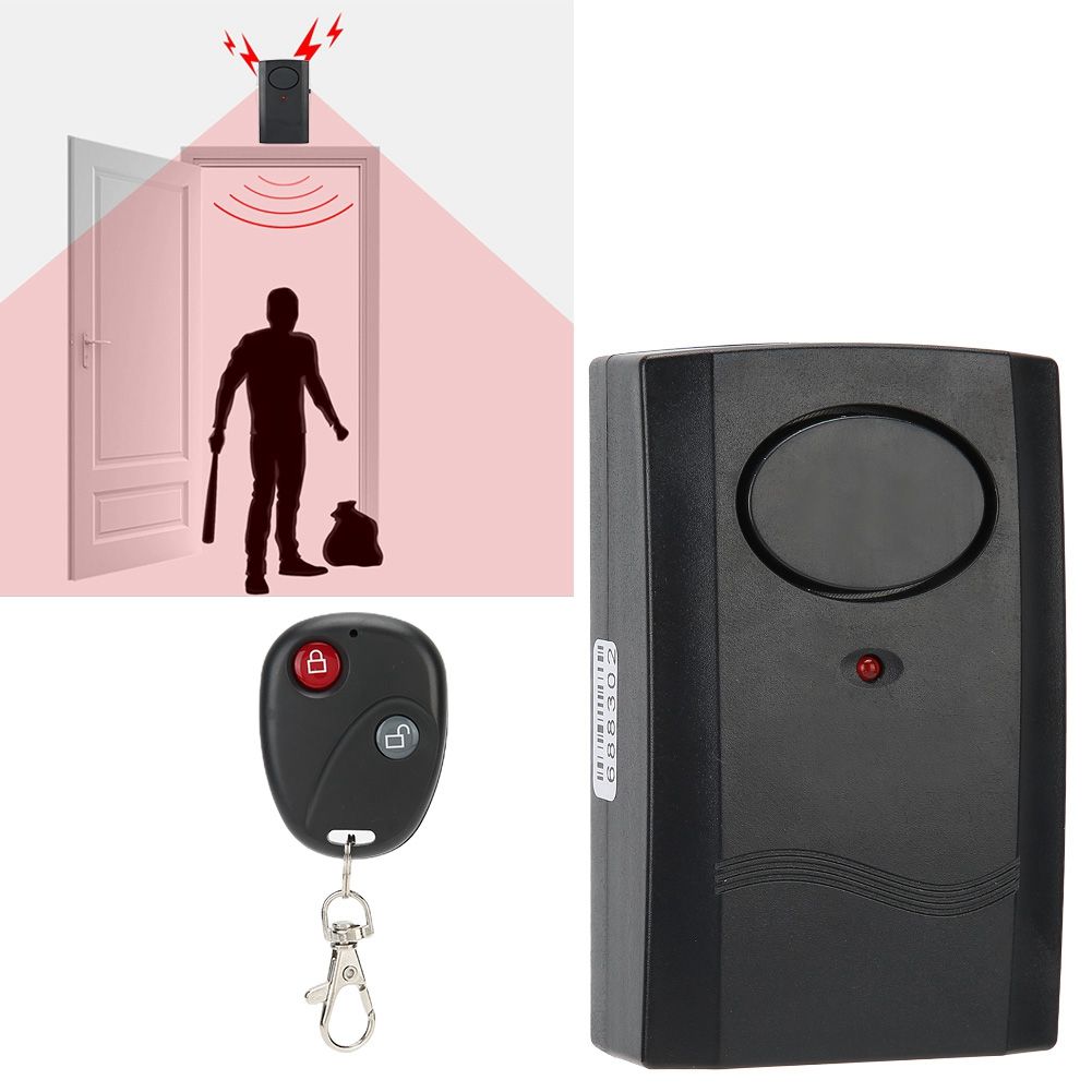 Remote Control Warning Alarm System Vibration Bicycle Door Window SecurityDual view 9