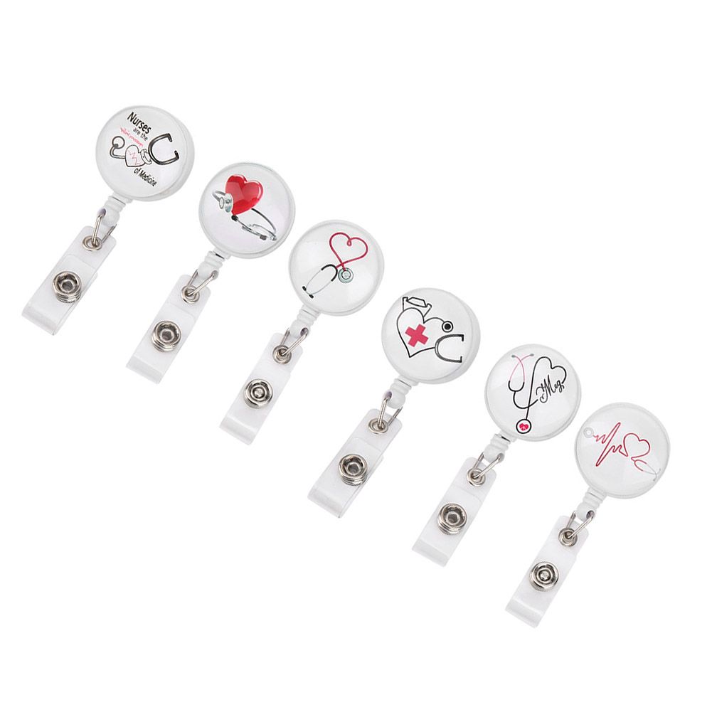 Retractable Badge Reel Clip Portable Nurse ID Name Card Badge Holders Accessory view 5