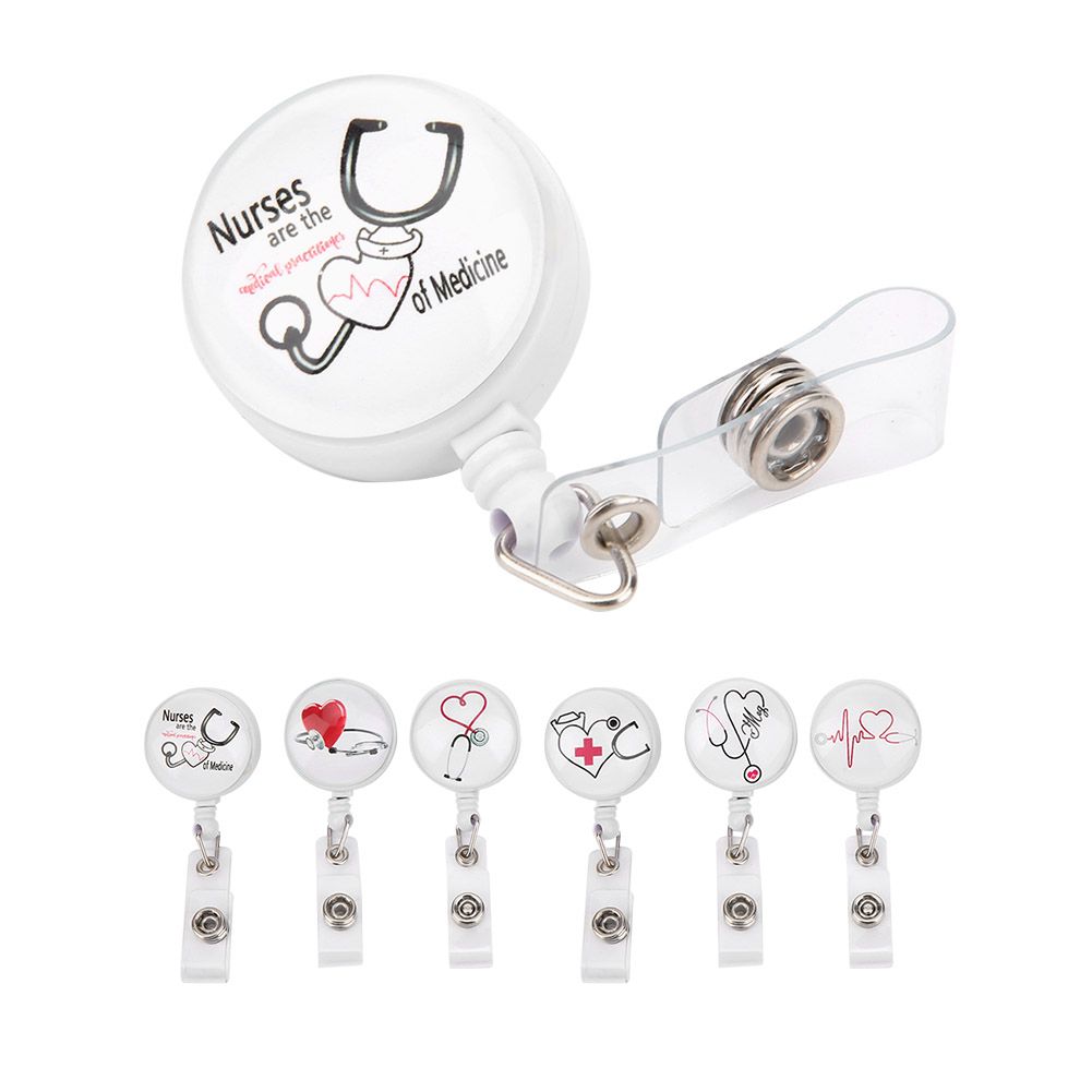 Retractable Badge Reel Clip Portable Nurse ID Name Card Badge Holders Accessory view 6