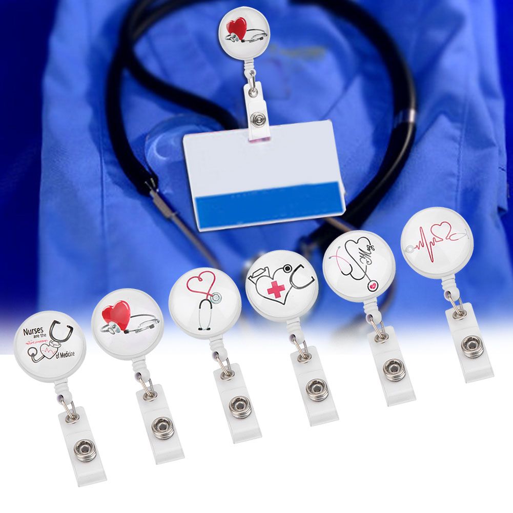 Retractable Badge Reel Clip Portable Nurse ID Name Card Badge Holders Accessory view 9