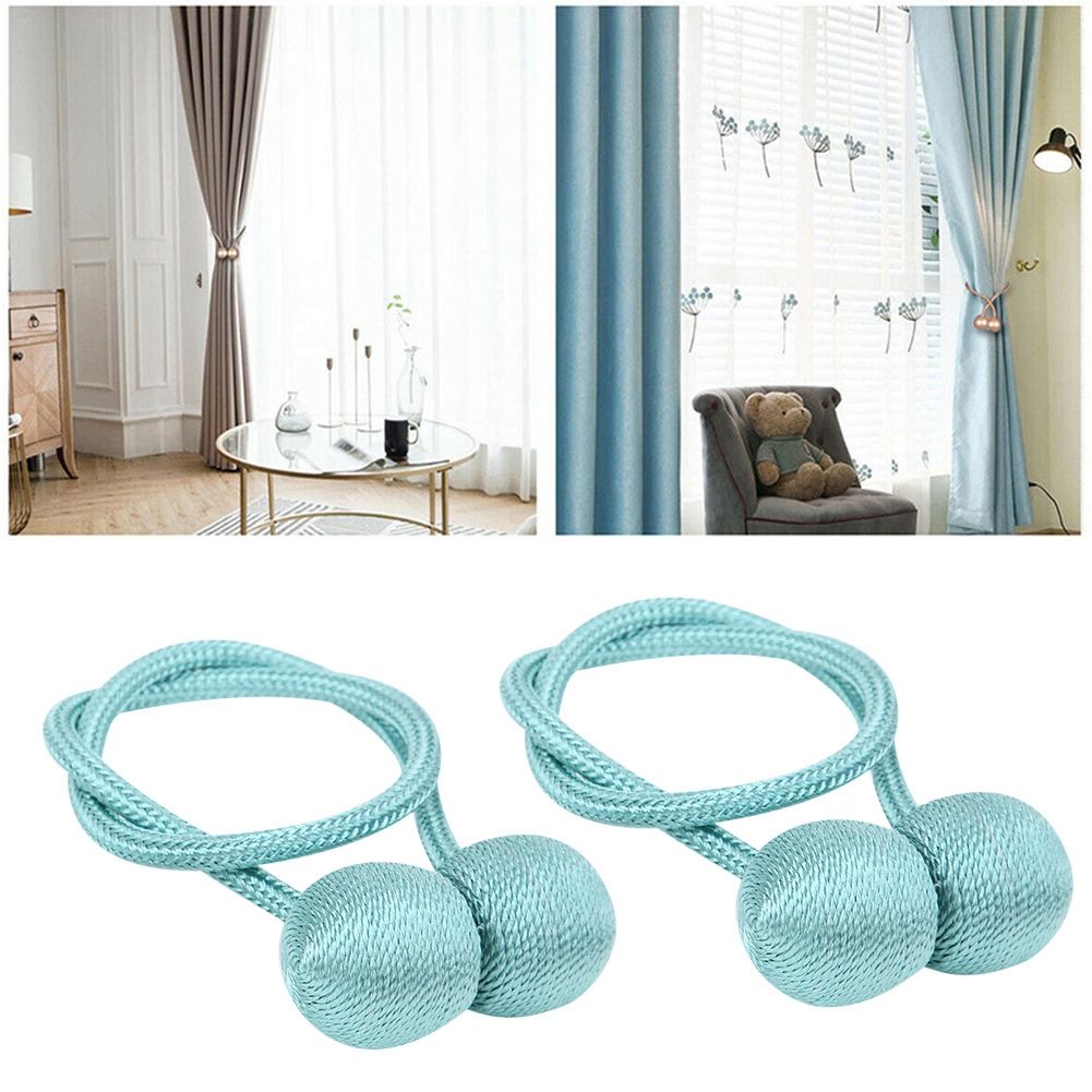 2Pcs Strong Magnetic Curtain Tiebacks Tie Backs Buckle Holder Holdbacks Window view 9