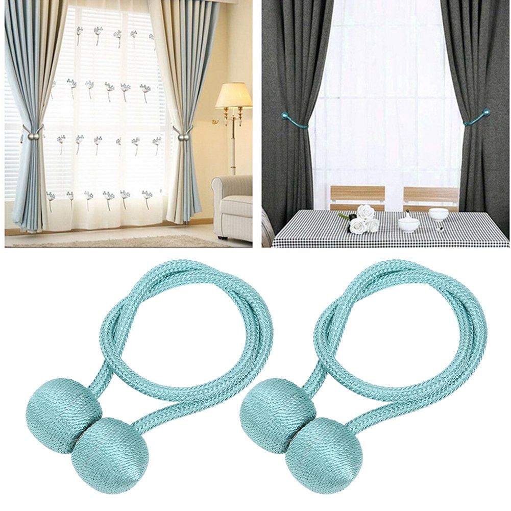 2Pcs Strong Magnetic Curtain Tiebacks Tie Backs Buckle Holder Holdbacks Window view 10