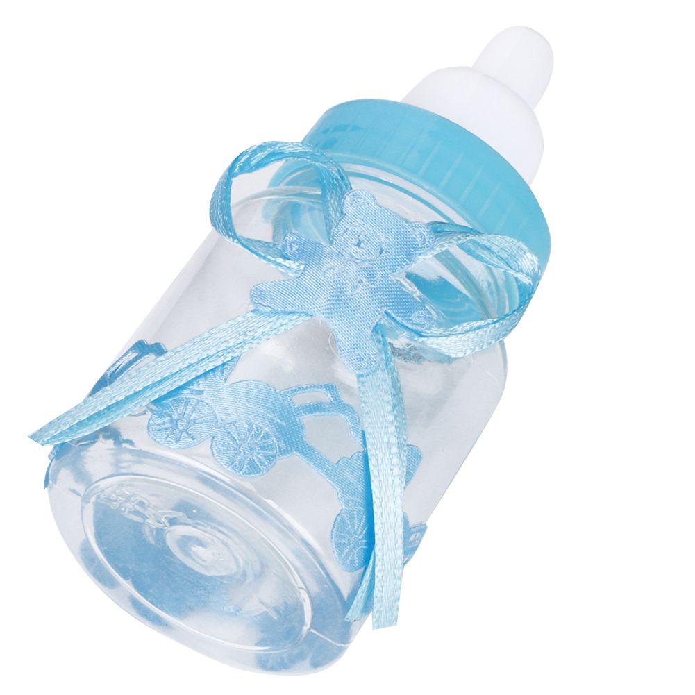 24pcs Lovely Plastic Milk Bottle Candy Box Fillable Bottle Baby Shower Favors view 11