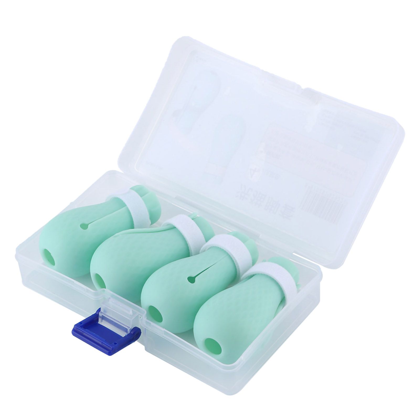 4Pcs Set Silicone AntiScratch Pet Cat Paw Protector for Bathing Barbering