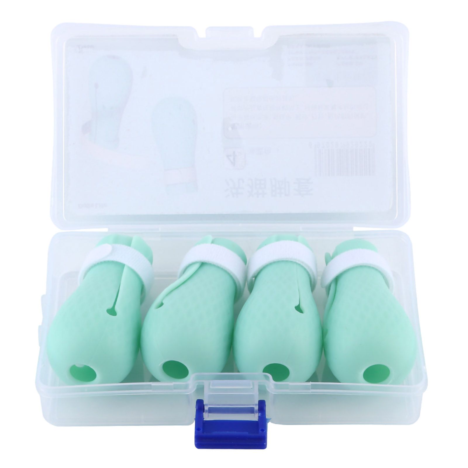 4Pcs Set Silicone AntiScratch Pet Cat Paw Protector for Bathing Barbering view 2