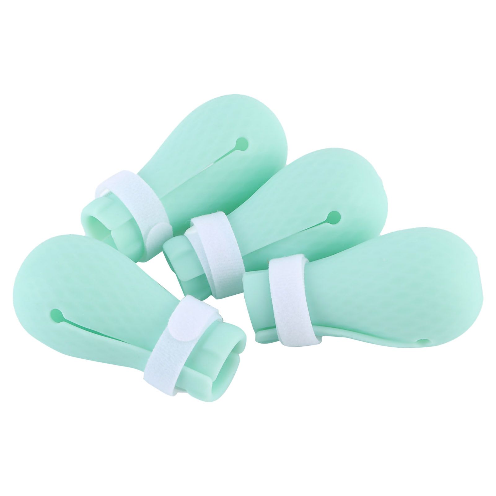 4Pcs Set Silicone AntiScratch Pet Cat Paw Protector for Bathing Barbering view 3