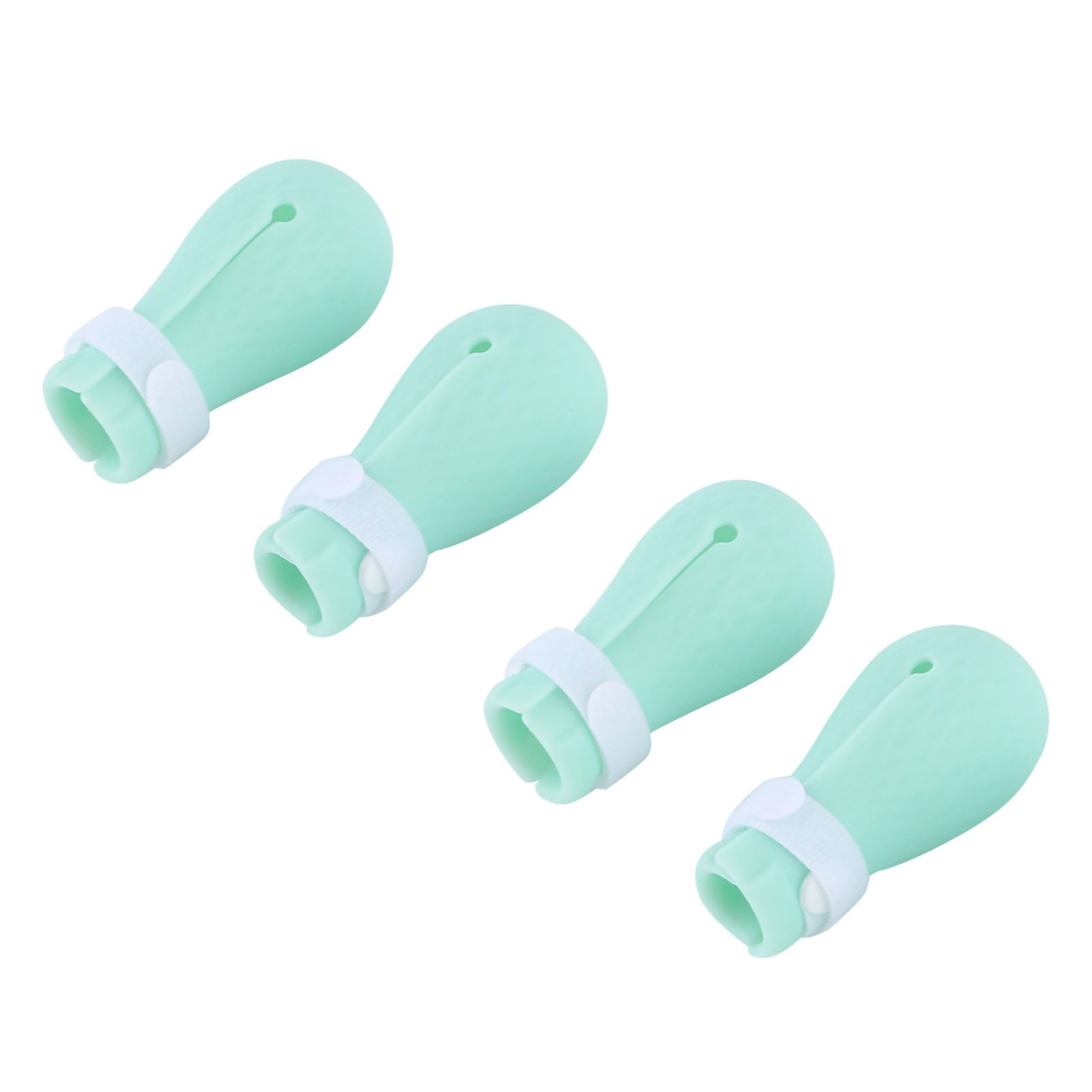 4Pcs Set Silicone AntiScratch Pet Cat Paw Protector for Bathing Barbering view 5