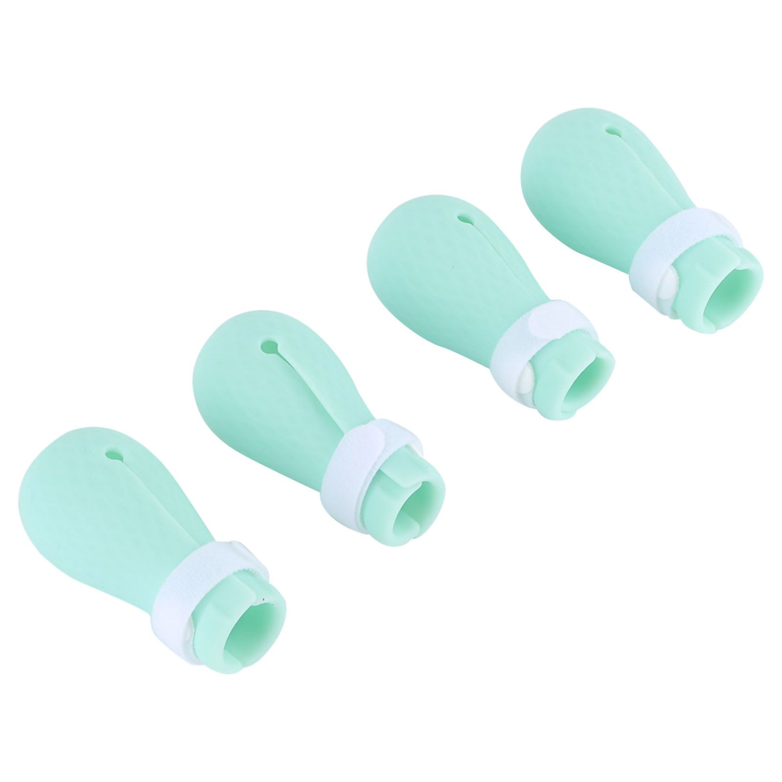 4Pcs Set Silicone AntiScratch Pet Cat Paw Protector for Bathing Barbering view 6