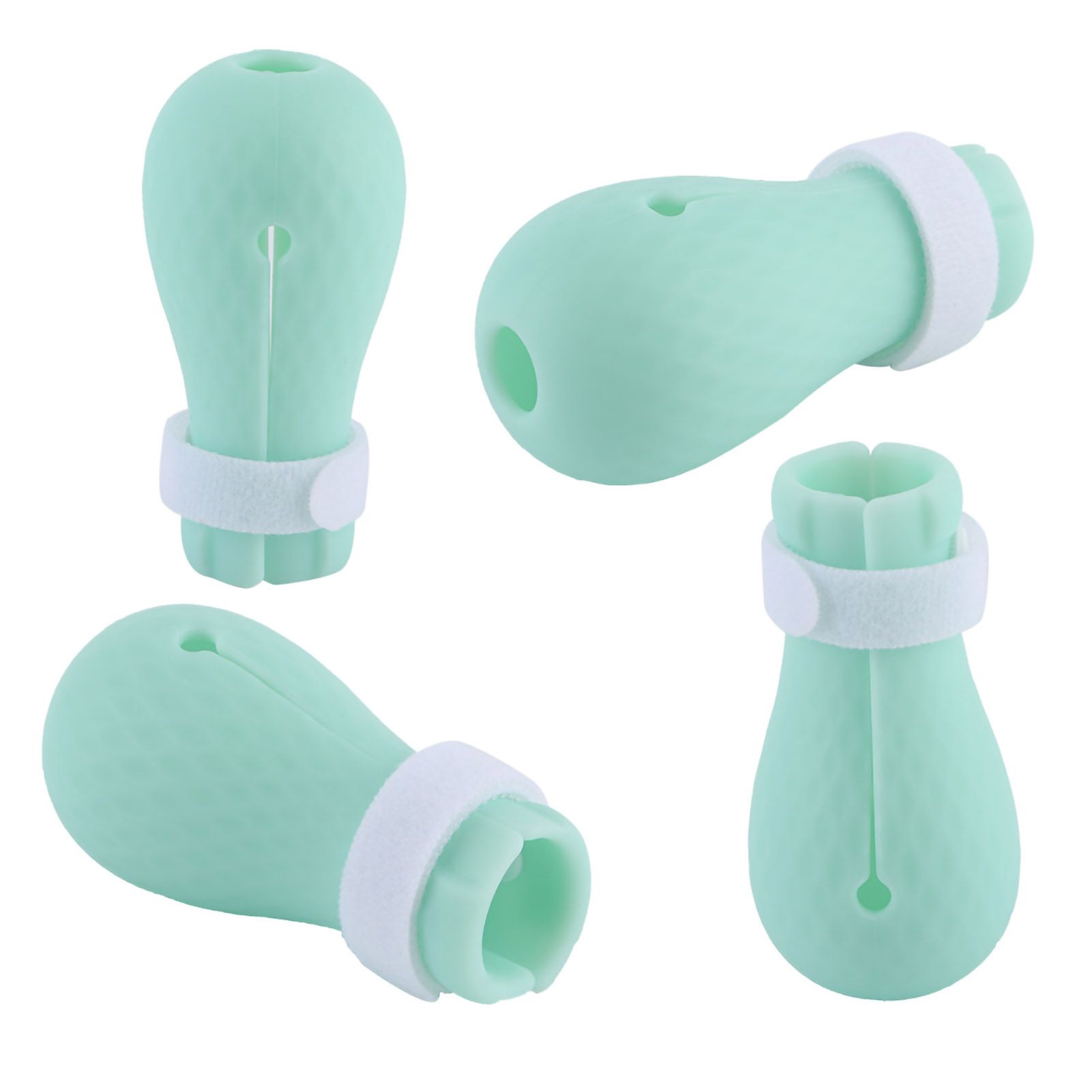 4Pcs Set Silicone AntiScratch Pet Cat Paw Protector for Bathing Barbering view 8