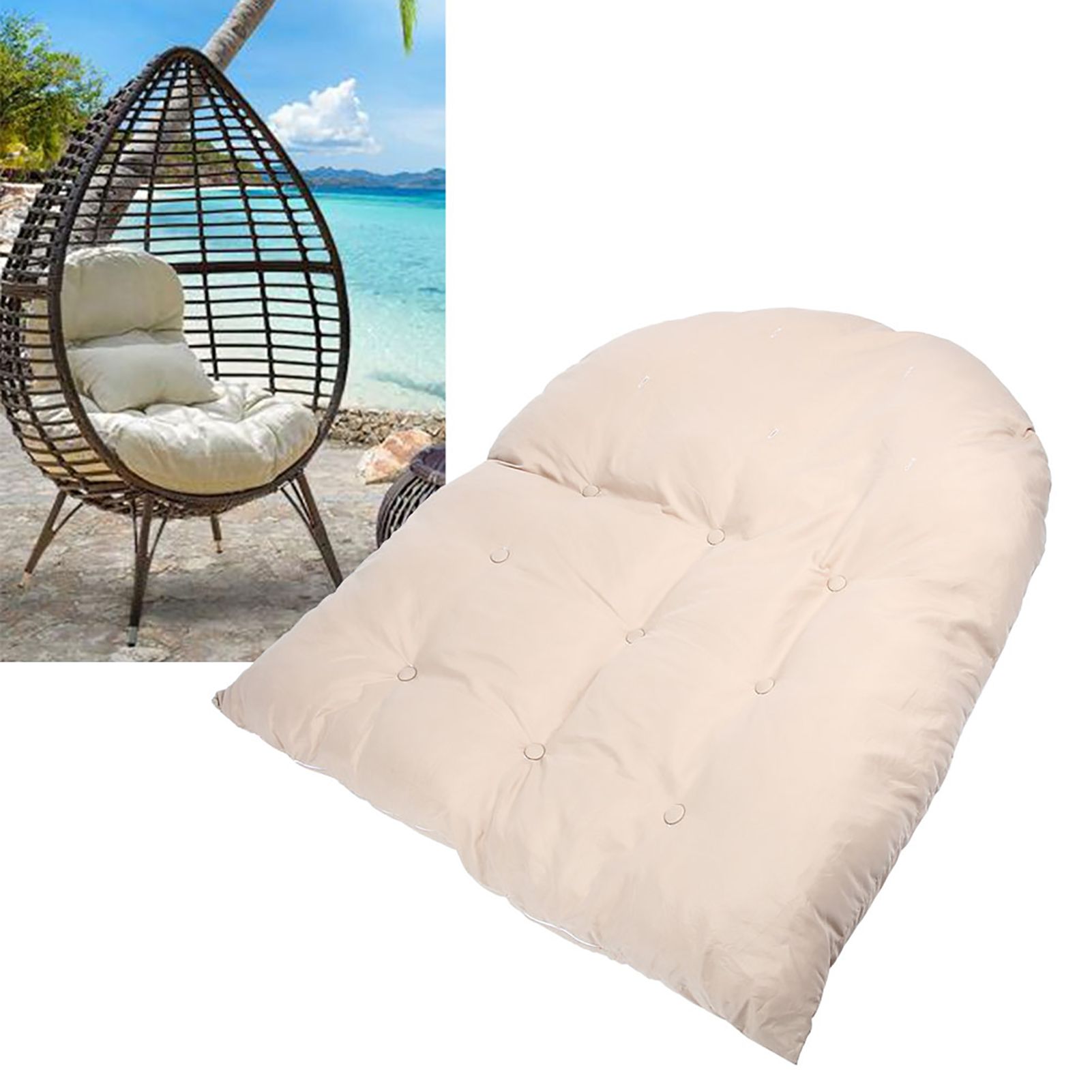 Swing Hanging Basket Seat Cushion Thickened Hanging Chair Hammock Pad Outdoor view 10