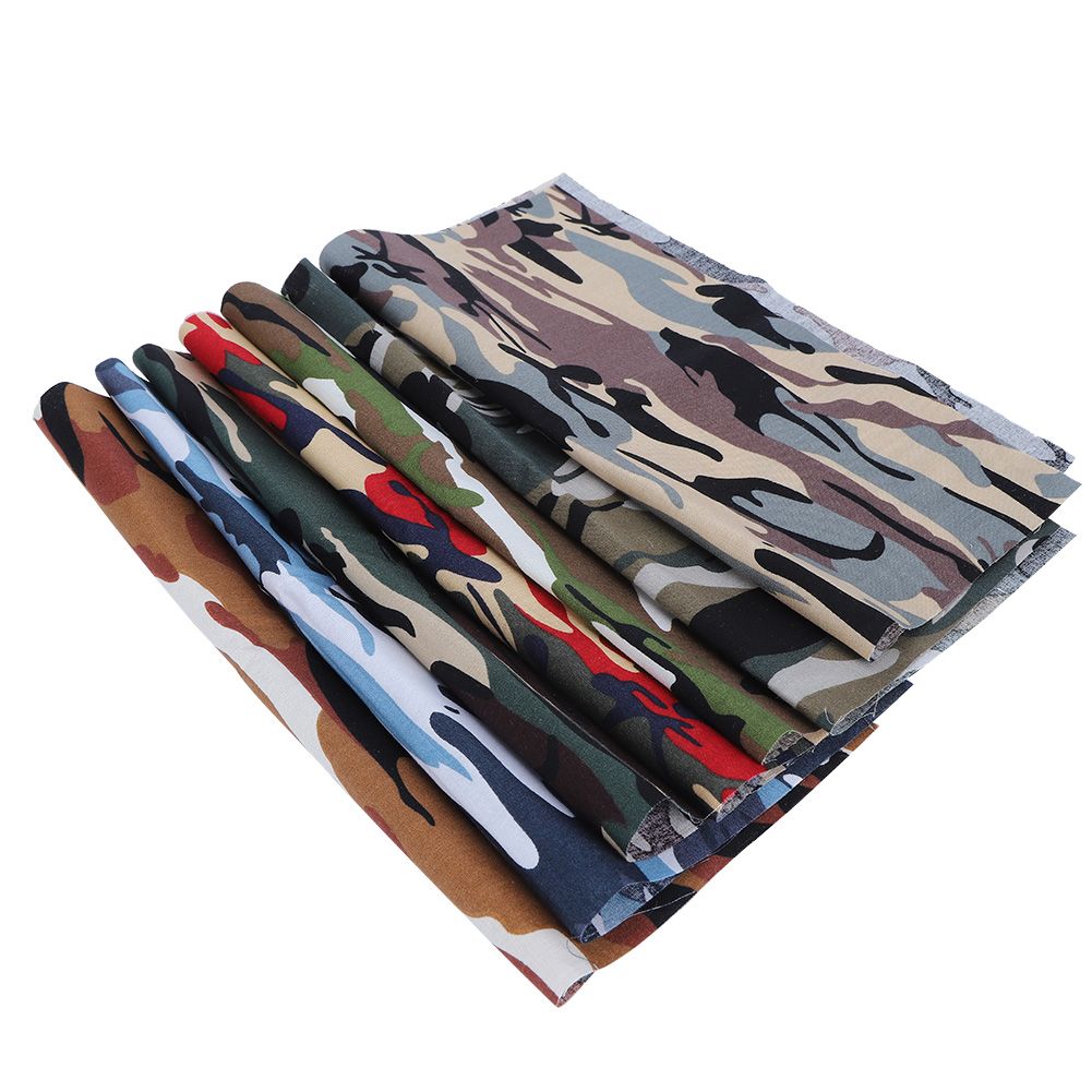 7Pcs 48x48cm Camouflage Print Fabric Cotton Cloth for DIY Craft Sewing view 5