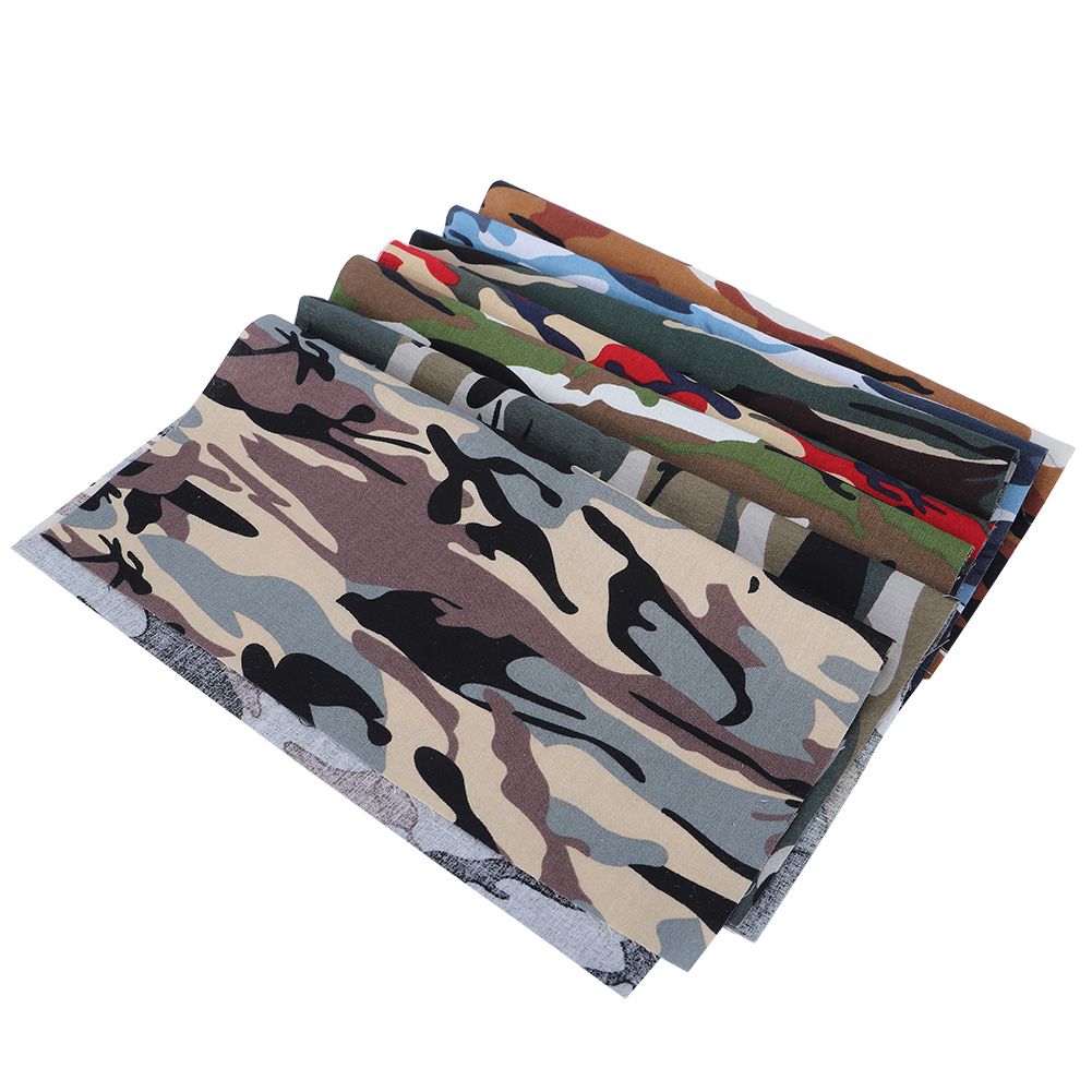 7Pcs 48x48cm Camouflage Print Fabric Cotton Cloth for DIY Craft Sewing view 6