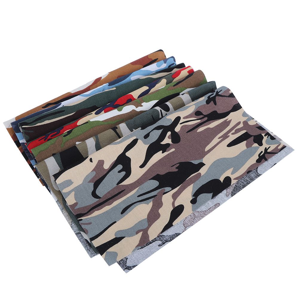 7Pcs 48x48cm Camouflage Print Fabric Cotton Cloth for DIY Craft Sewing view 7