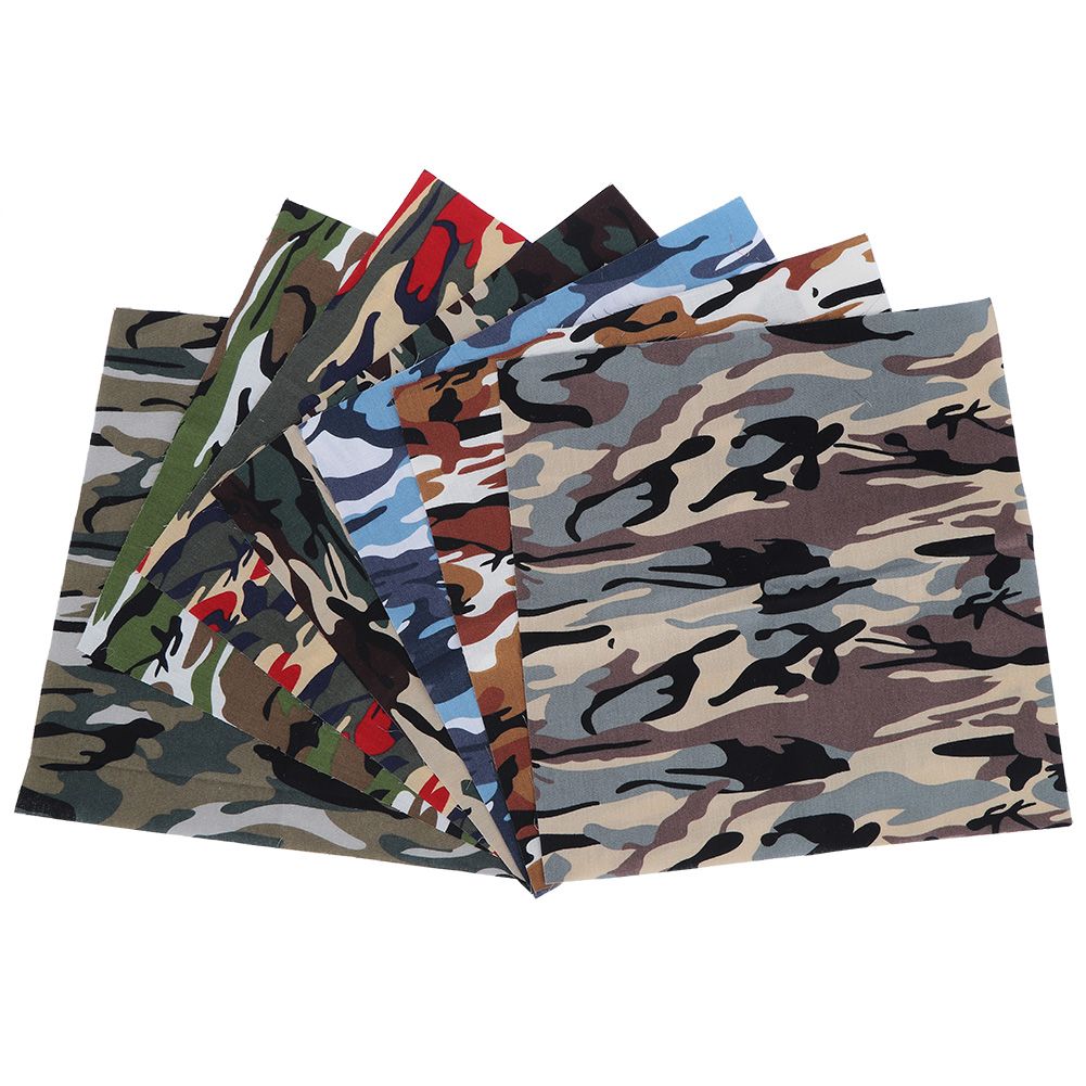 7Pcs 48x48cm Camouflage Print Fabric Cotton Cloth for DIY Craft Sewing view 8
