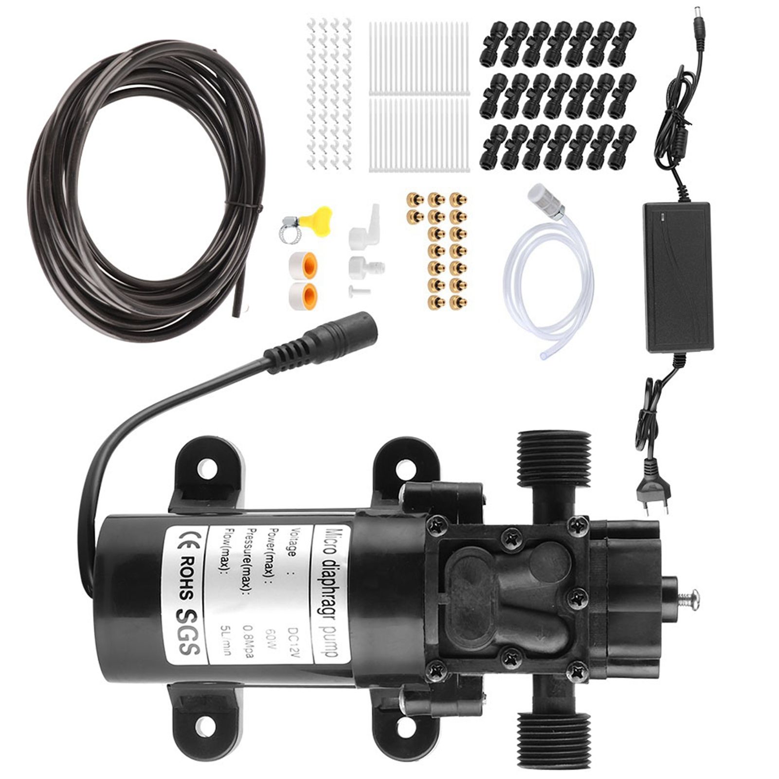 16‑Nozzle 12m Household Electric Low Pressure Spraying Cooling System for view 3