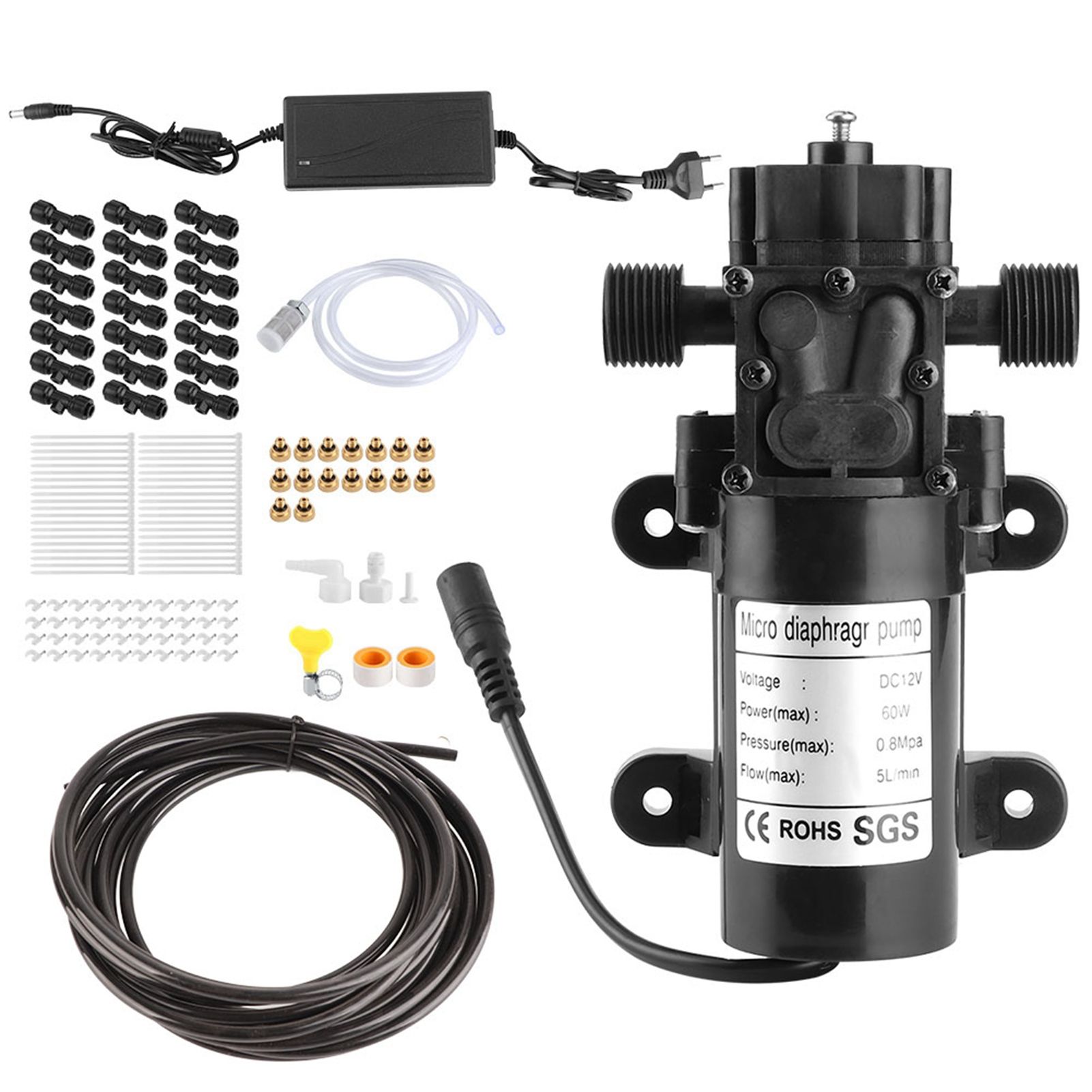 16‑Nozzle 12m Household Electric Low Pressure Spraying Cooling System for view 4
