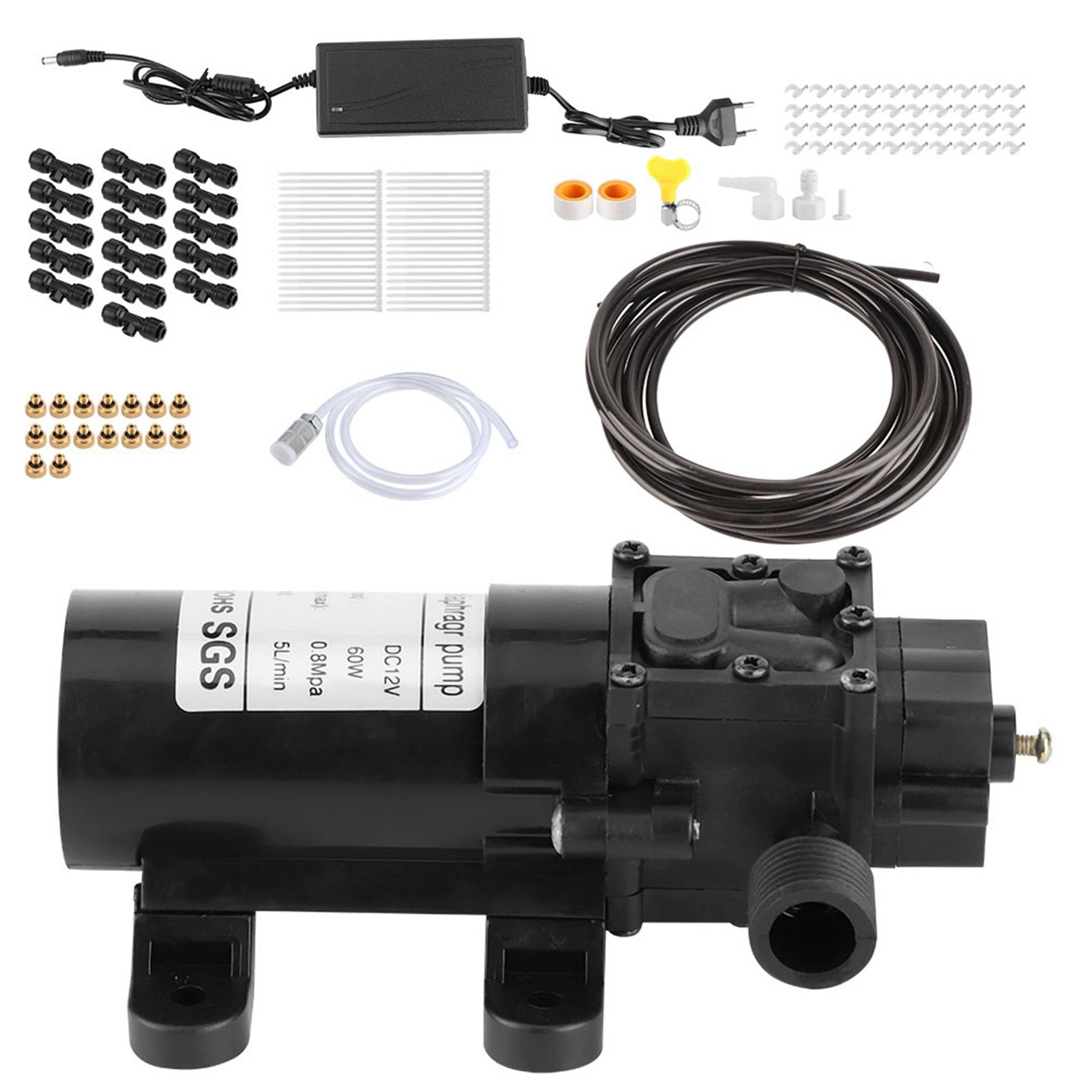 16‑Nozzle 12m Household Electric Low Pressure Spraying Cooling System for view 5