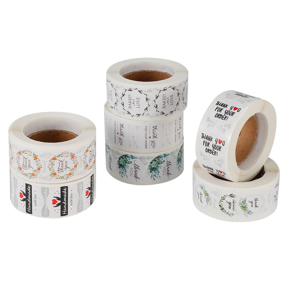 7Pcs English Letters Stickers Wedding Birthday Flowers DIY Gift Labels Decoration view 4