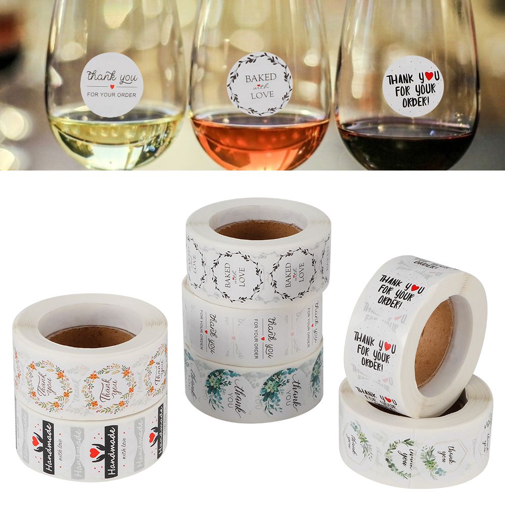 7Pcs English Letters Stickers Wedding Birthday Flowers DIY Gift Labels Decoration view 9