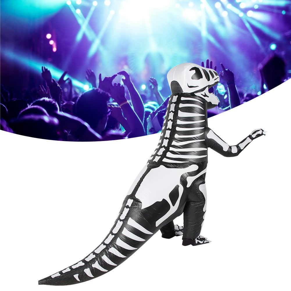 Adults Kid Dinosaur Inflatable Costume for Halloween Festivals Party Bars view 10