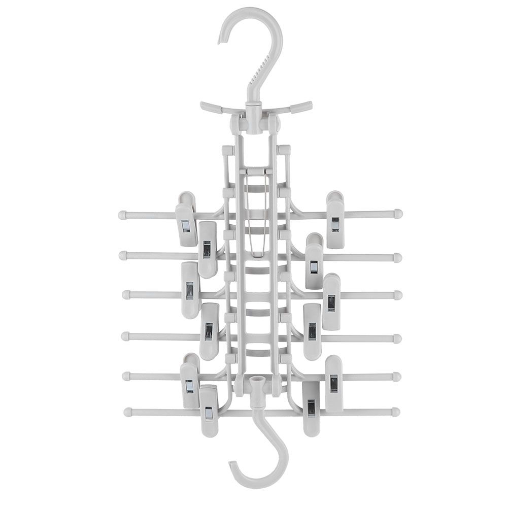 Portable Folding Hanger Clothes Drying Rack Organizer for Household Clothes view 6