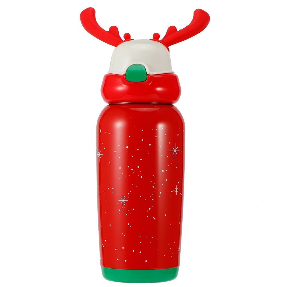 Portable Cute Stainless Steel Thermal Insulation Water Bottle with Straw for view 4