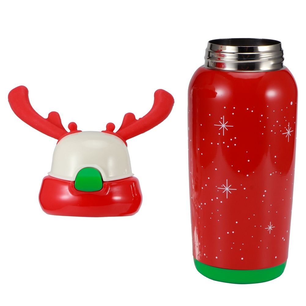 Portable Cute Stainless Steel Thermal Insulation Water Bottle with Straw for view 8