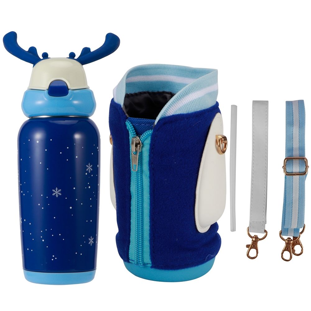 Portable Cute Stainless Steel Thermal Insulation Water Bottle with Straw for view 2