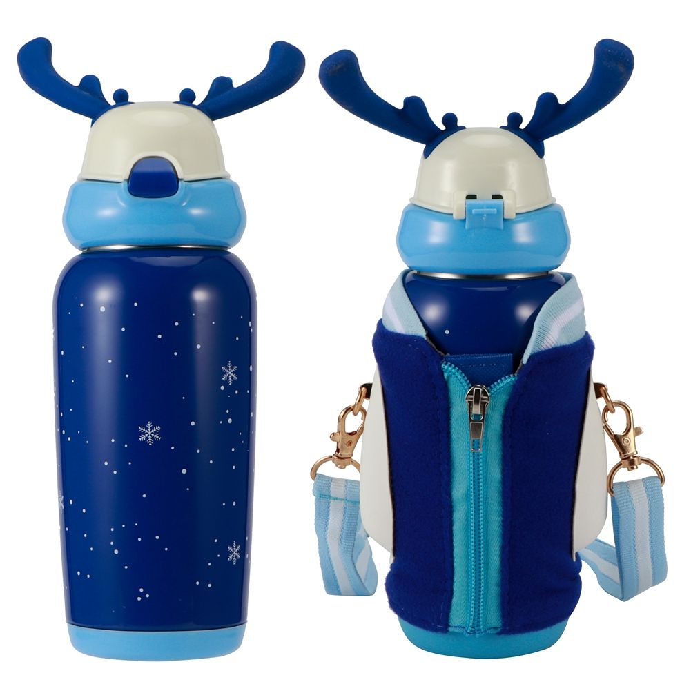 Portable Cute Stainless Steel Thermal Insulation Water Bottle with Straw for view 5