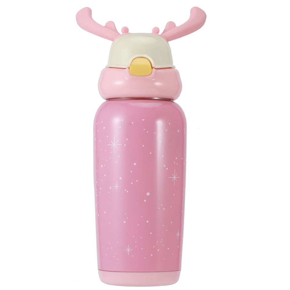 Portable Cute Stainless Steel Thermal Insulation Water Bottle with Straw for