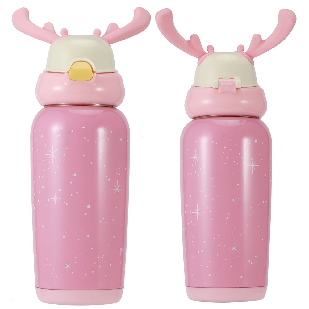 Portable Cute Stainless Steel Thermal Insulation Water Bottle with Straw for view 3