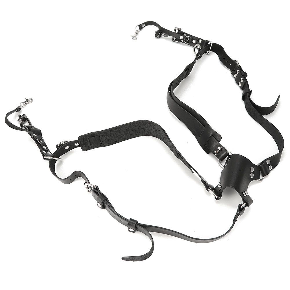 Camera Strap Leather Double Shoulder Harness Strap Photography Accessories for view 4