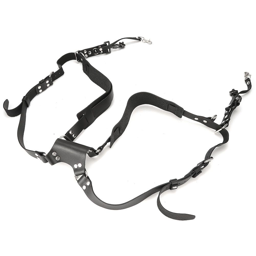Camera Strap Leather Double Shoulder Harness Strap Photography Accessories for view 5