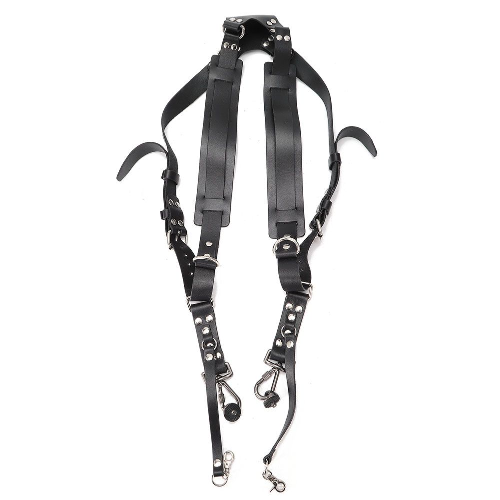 Camera Strap Leather Double Shoulder Harness Strap Photography Accessories for view 6