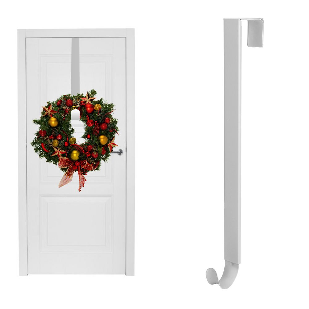 Metal Wrought Iron Christmas Garland Wreath Hanger Hook Christmas Decoration view 9