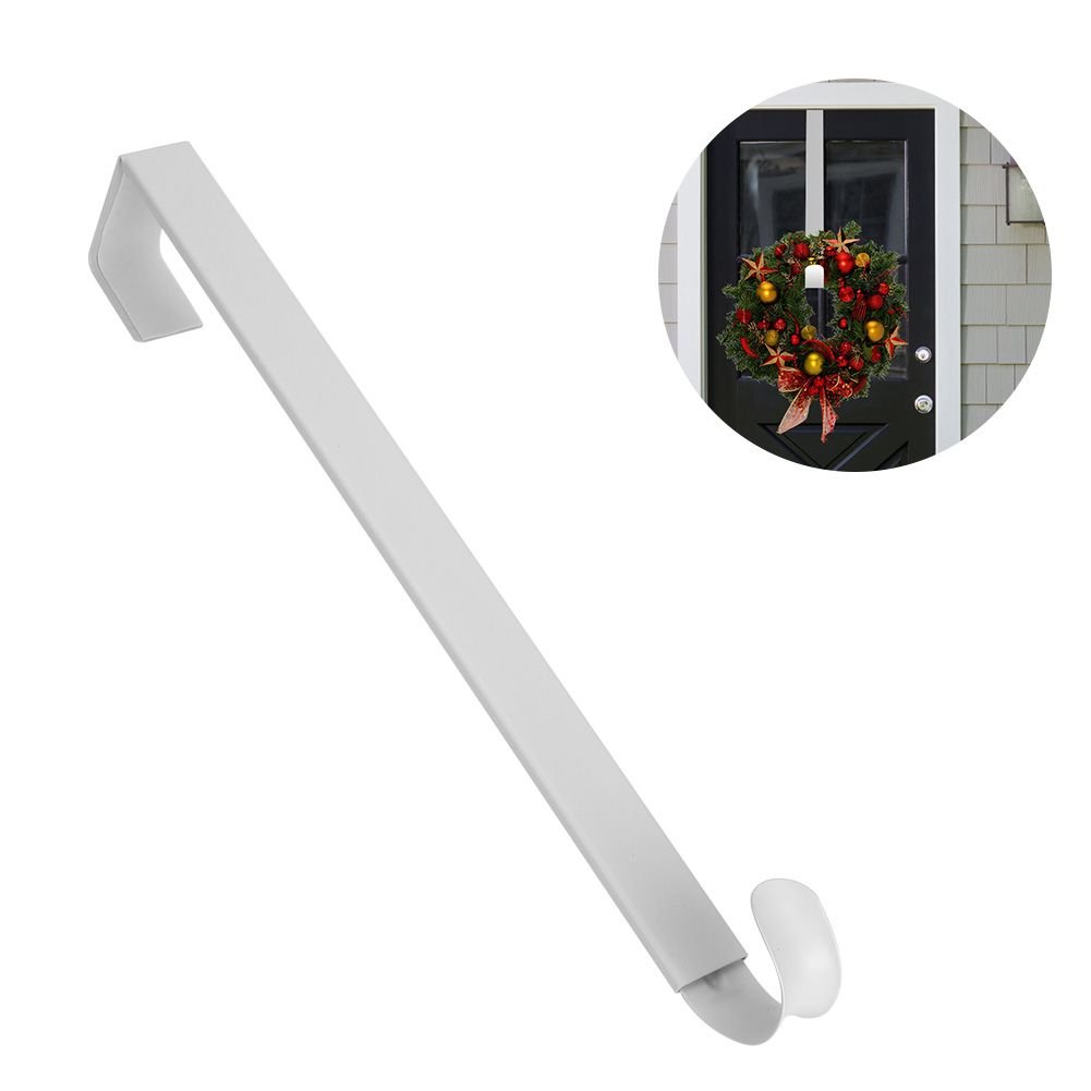 Metal Wrought Iron Christmas Garland Wreath Hanger Hook Christmas Decoration view 10