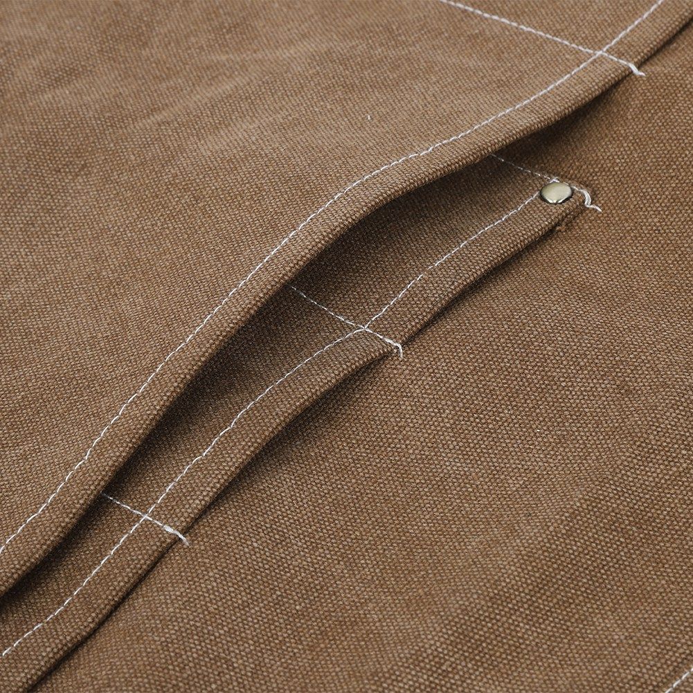 Adjustable Waterproof Apron with Pockets for Restaurant Kitchen Milk Tea view 12