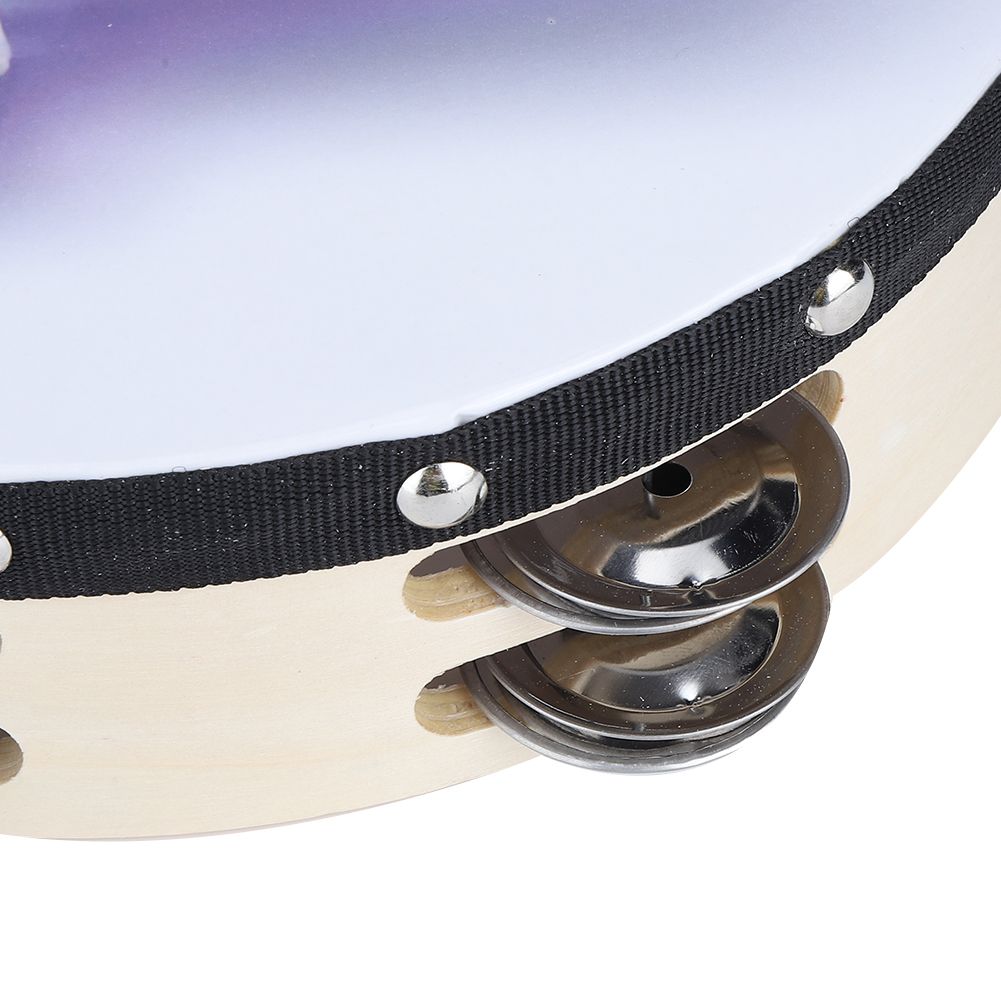Tambourine Double Row Metal Jingle Handheld Percussion for Church Party20cm view 11