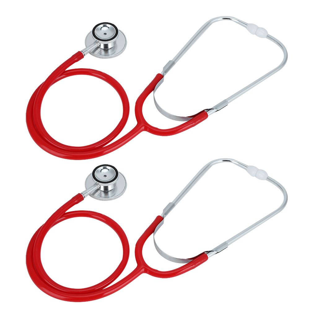 2 Set Dual Head Stethoscope for Doctor Nurse Veterinarian Student Health Care view 7