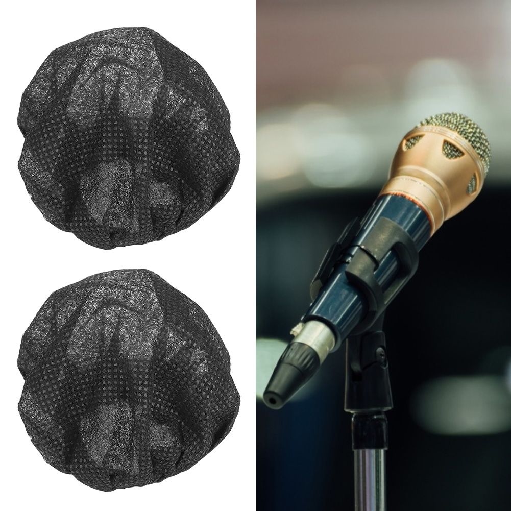 100Pcs Disposable NonWoven Microphone Cover Accessory for KTV Stage Interview view 10
